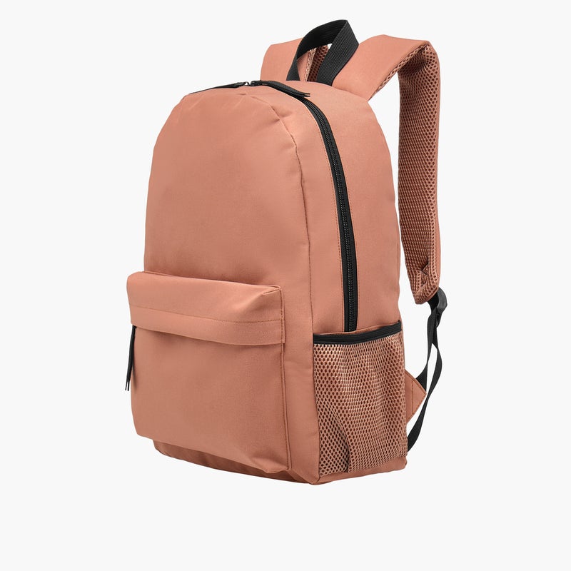 Syloon Backpack-Set Of 12-With Lunch Bag. Pencil Case.Water Bottle With Stationary Items-Solid (Textile Material) Pink \ 31X41X13 - Image 3